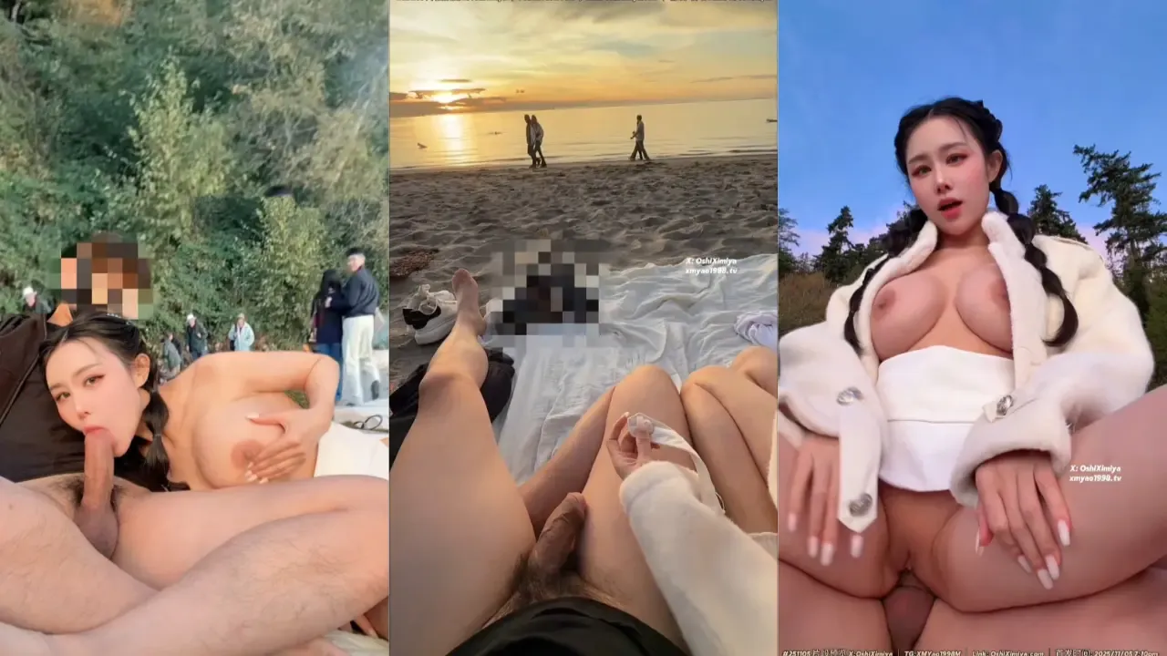 Pasangan Liar Ngewe di Pantai Depan Orang Gak Malu! Bibir Becek Sange